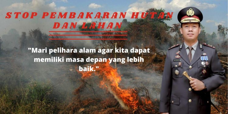 Larangan Membakar Lahan, Kapolres Mukomuko Berikan Himbauan 