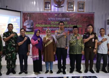 Polres Mukomuko Gelar Simulasi Taktical Floor Game (TFG) Dalam Upaya Kesiapan PAM Pemilu 2024