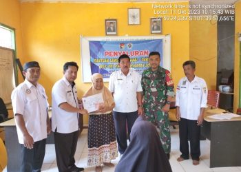 Tawa Bahagia 27 KPM, Pemdes Semambang Makmur Saluran BLT-DD Tahap III Tahun 2023