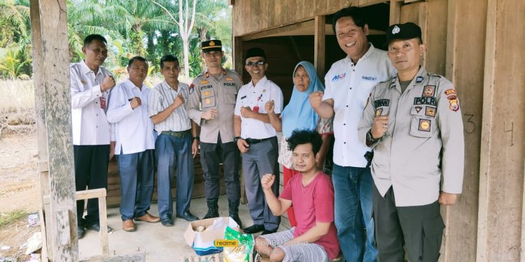 Momen Hari Pahlawan, DPC MOI Kabupaten Mukomuko, Polsek Lubuk Pinang Gelar Baksos Santunan Warga