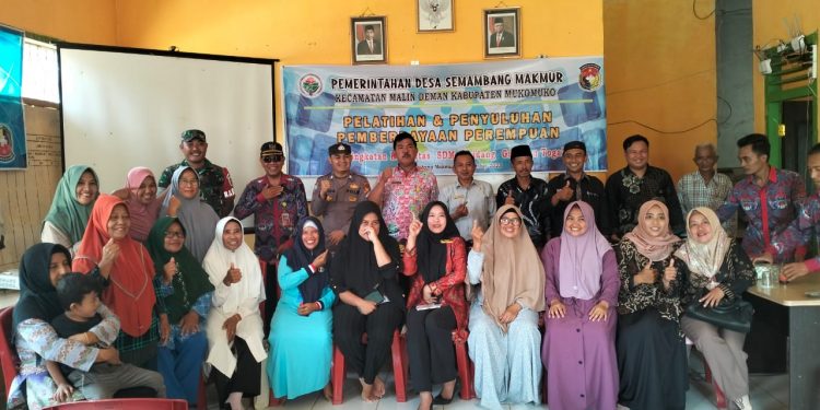 Pemdes Semambang Makmur Gelar Pelatihan Pemberdayaan Perempuan di Bidang Gizi dan Tanaman Toga