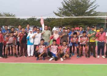 Meriah , Wasri Tutup Gelaran Turnamen Bola Voli Dandim Cup V 2023