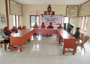 Jumat Curhat di Desa Pondok Batu, Kapolsek Mukomuko Utara Sampaikan Himbauan Kamtibmas