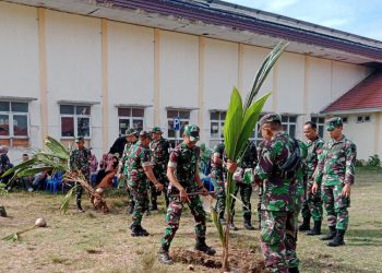 Sambut Hari Juang TNI AD ke 78, Kodim 0428/MM Gelar Karya Bakti Sosial Peduli Lingkungan