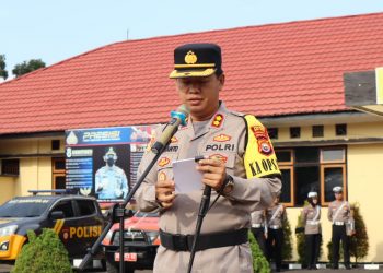 Kapolres Mukomuko Pimpin Apel Gelar Pasukan Ops Lilin Nala 2023