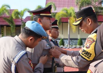 Kapolres Mukomuko Pimpin Sertijab Kapolsek Teras Terunjam