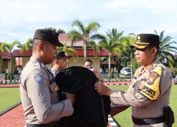 Kapolres Mukomuko Pimpin Apel Tahap Pungut Suara “Mantab Brata Nala 2023-2024”