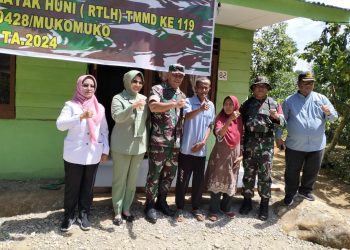 Danrem 041/Gamas Resmi Tutup TMMD Ke-119 Tahun 2024 Kodim 0428/MM di Desa Lubuk Talang Malin Deman 
