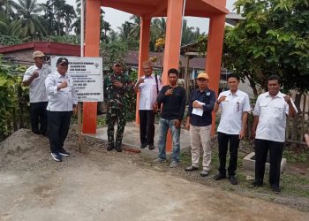 Memaksimalkan Pembangunan Infrastruktur Desa, Pemdes Pasar Baru Laksanakan Monev