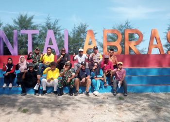 Icon Pantai Wisata Abrasi Pasar Ipuh Rampung, Pemdes Gelar Monev Pembangunan
