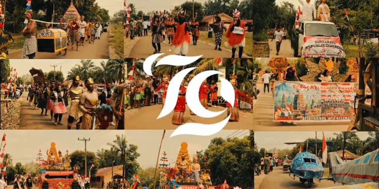 Pemdes Tanjung Jaya Sukses Gelar Karnaval Memeriahkan HUT RI ke -79
