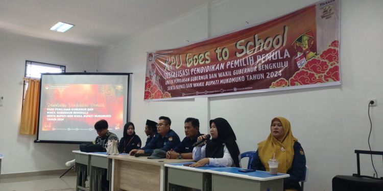 MAN 1 Mukomuko Terima Sosialisasi Pemilih Pemula dari PPK Kecamatan Ipuh