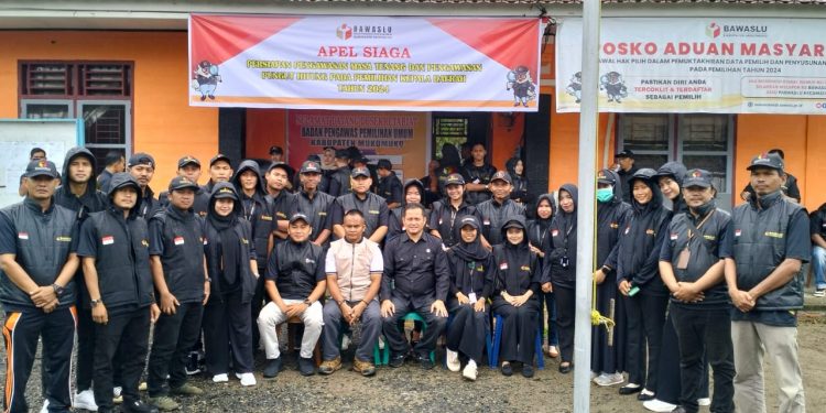 Siap Sukseskan Pilkada 2024, Bawaslu Mukomuko Gelar Apel Siaga