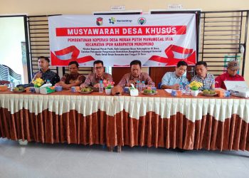 Desa Manunggal Jaya Gelar Musdesus Pembentukan Koperasi Merah Putih