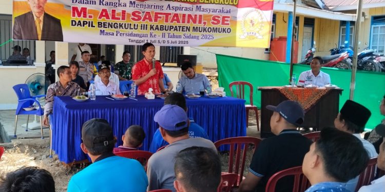Anggota DPRD Provinsi Bengkulu, M Ali Saftaini,SE Gelar Reses di Kecamatan Air Rami untuk Serap Aspirasi Warga