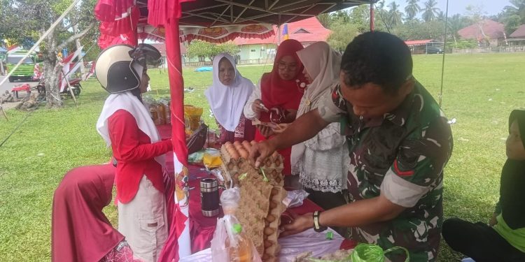 Koramil 428-02 Ipuh Gelar Gerakan Pangan Murah, Warga Sambut Bahagia