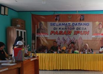 Pemdes Pasar Ipuh Gelar Titik Nol Pembangunan Rabat Beton Jalan Menuju Pantai