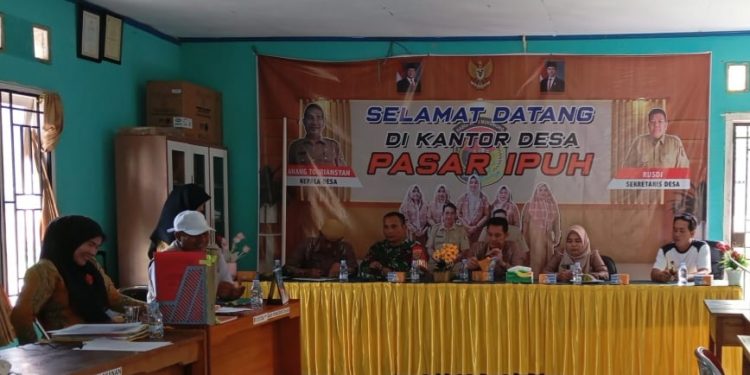 Pemdes Pasar Ipuh Gelar Titik Nol Pembangunan Rabat Beton Jalan Menuju Pantai