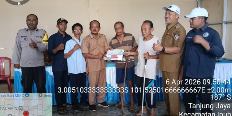 Desa Tanjung Jaya Laksanakan Pembagian BLT dan Titik Nol Pembangunan Dana Desa 2026